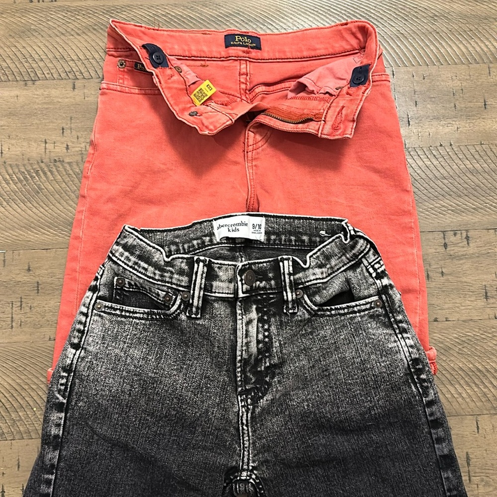 Polo jean shorts and Abercrombie jean shorts for boys